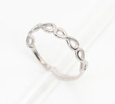 серебряное кольцо без камней 57101965